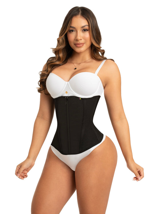 2053 Hourglass Zipper Waist Trainer